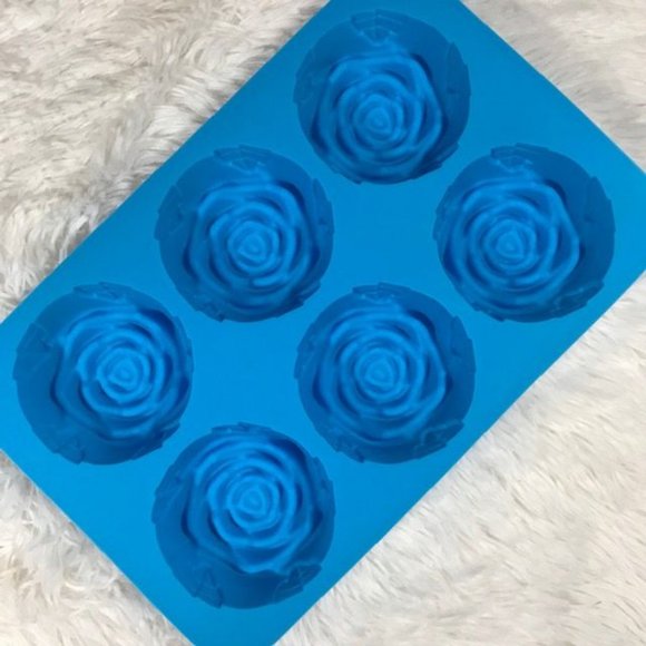 NWOT Set of 3 Love Me Rose Love Peace Heart Silicone Soap Cake Molds Set - Picture 5 of 10